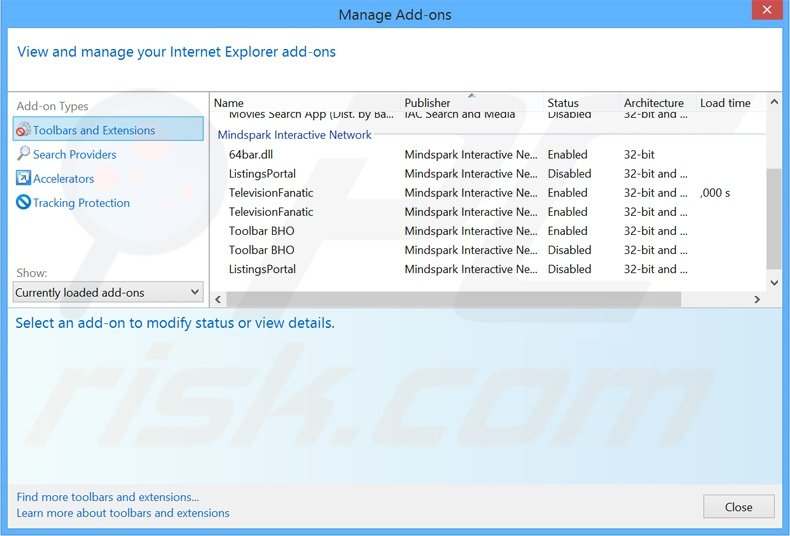 Suppression des extensions reliées à home.tb.ask.com dans Internet Explorer 