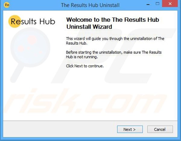 Installateur du logiciel de publicité  The Results Hub 