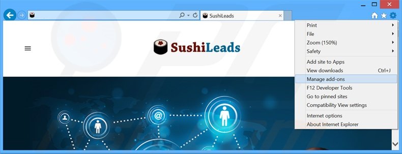 Suppression des publicités SushiLeads dans Internet Explorer étape 1