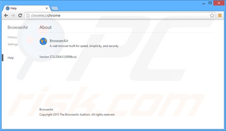 Navigateur Internet Chromium BrowserAir