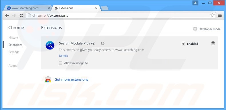 Suppression des publicités BrowserAir dans Google Chrome étape 2
