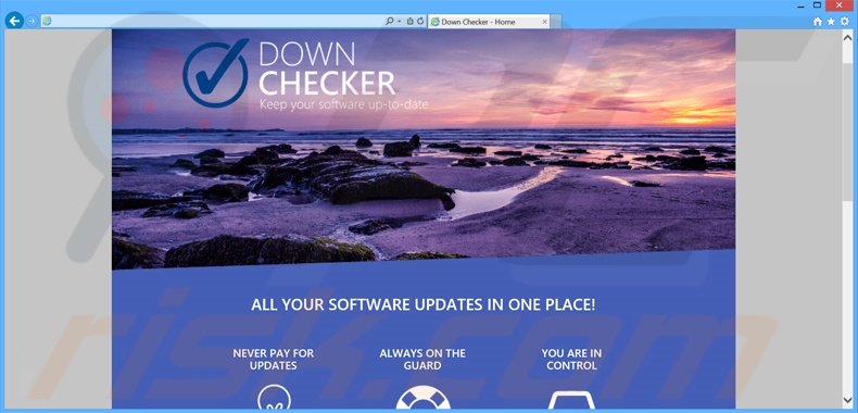 Logiciel de publicité Down Checker 