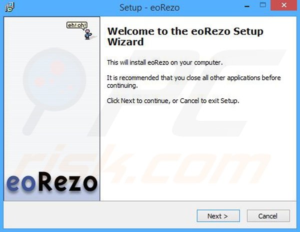 Configuration de l'installation du logiciel de publicité eoRezo 