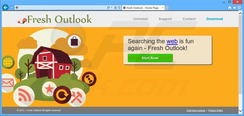 Logiciel de publicité Fresh Outlook 