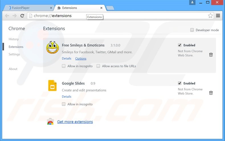 Suppression des publicités Gravity Space  dans Google Chrome étape 2