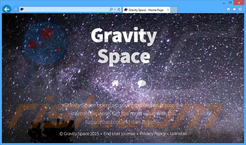 Logiciel de publicité Gravity Space 