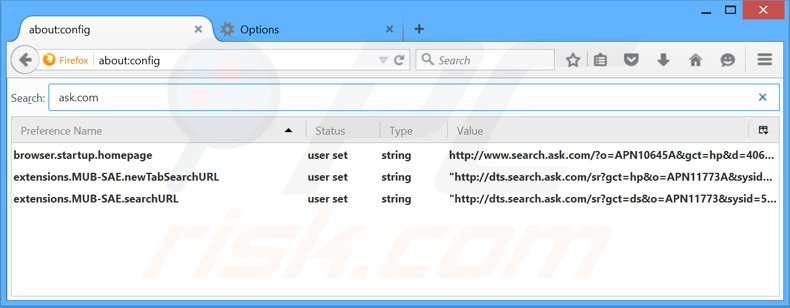 Suppression du moteur de recherche par défaut de MusicBox dans Mozilla Firefox 