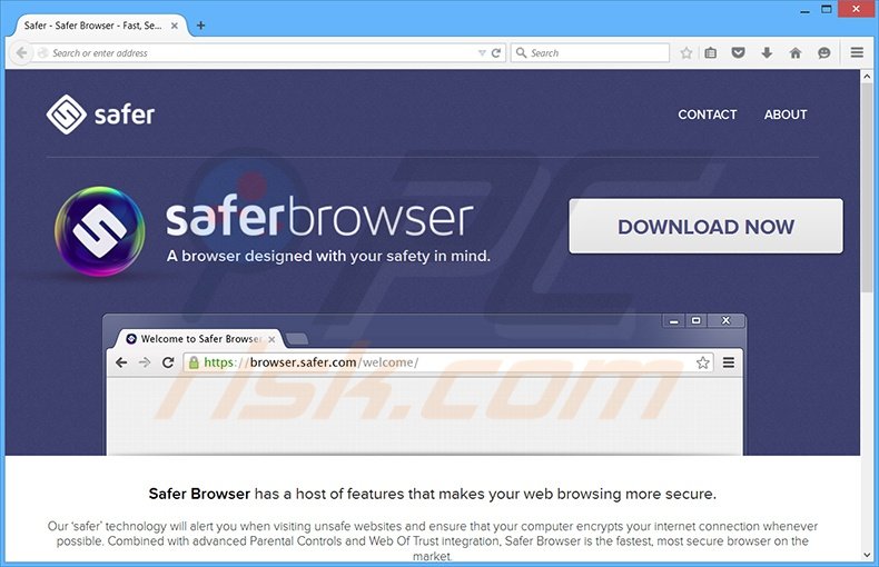 Redirection de Safer Browser 