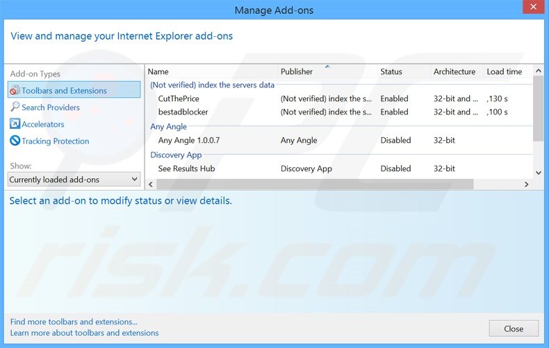 Suppression des publicités SpaceSoundPro dans Internet Explorer étape 2