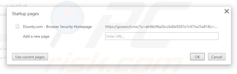 Suppression de la page d'accueil de zwiiky.com dans Google Chrome 