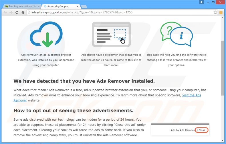 Logiciel de publicité Ads Remover