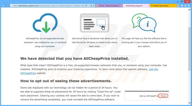 Logiciel de publicité allcheapprice 