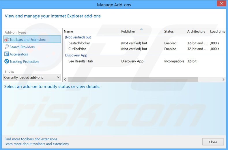 Suppression des publicités BeagleBrowser dans Internet Explorer étape 2