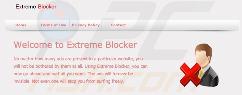 Logiciel de publicité Extreme Blocker