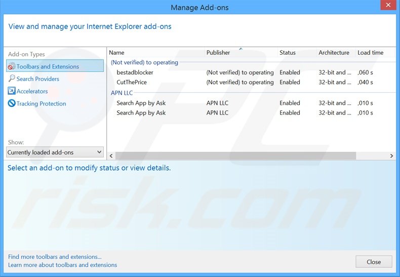 Suppression des publicités iVIDI dans Internet Explorer étape 2