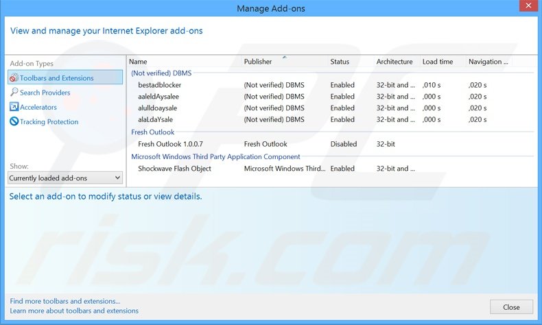 Suppression des publicités RapidReader dans Internet Explorer étape 2