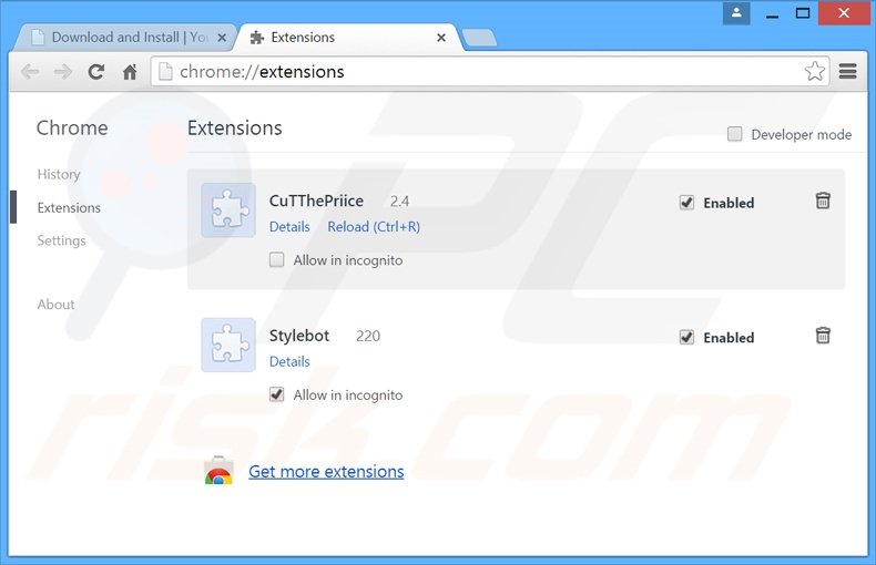 Suppression des extensions reliées à search.secure-dm.com dans Google Chrome 