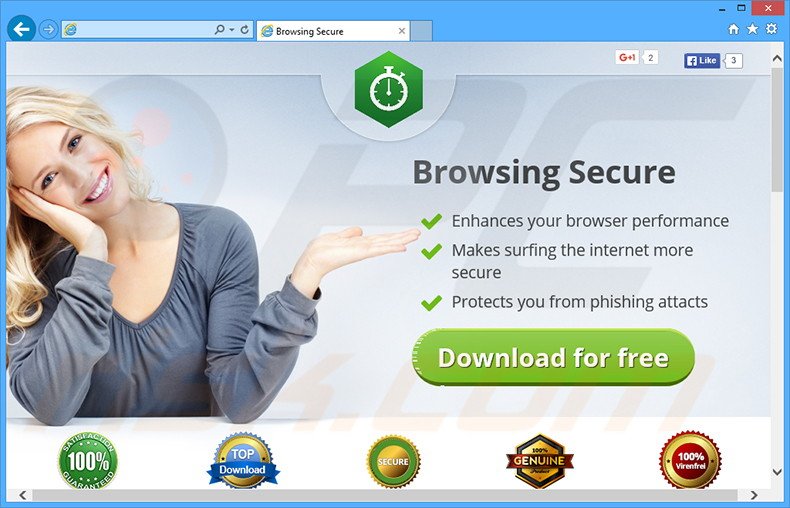 Logiciel de publicité Browsing Secure 