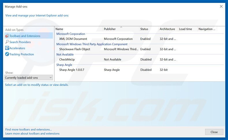 Suppression des publicités Browsing Secure dans Internet Explorer étape 2