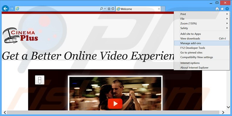 Suppression des publicités CinePlus dans Internet Explorer étape 1