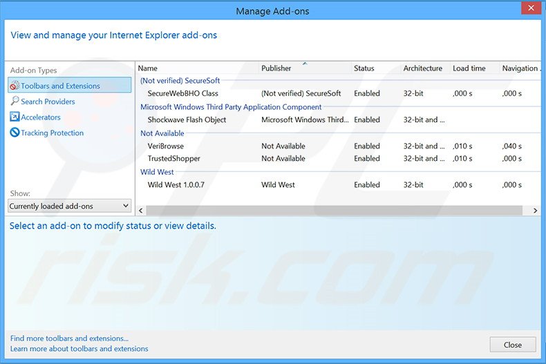 Suppression des publicités CouponDropDown dans Internet Explorer étape 2