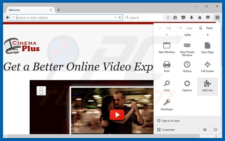 Suppression des publicités gohd dans Mozilla Firefox étape 1