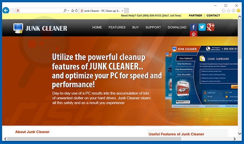 Logiciel de publicité Junk Cleaner 