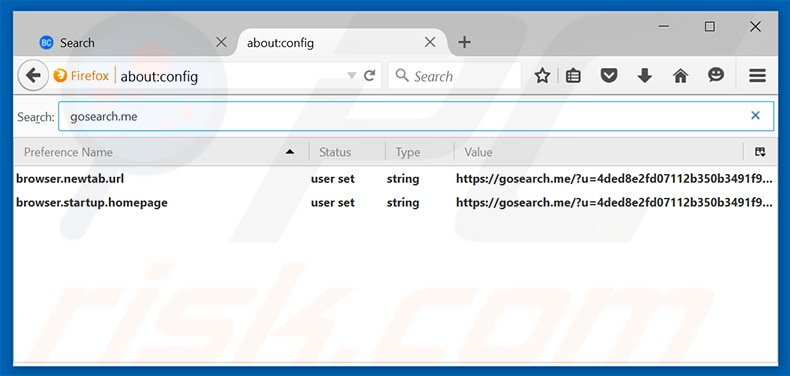 Suppression du moteur de recherche par défaut de search.bitcro.com dans Mozilla Firefox 