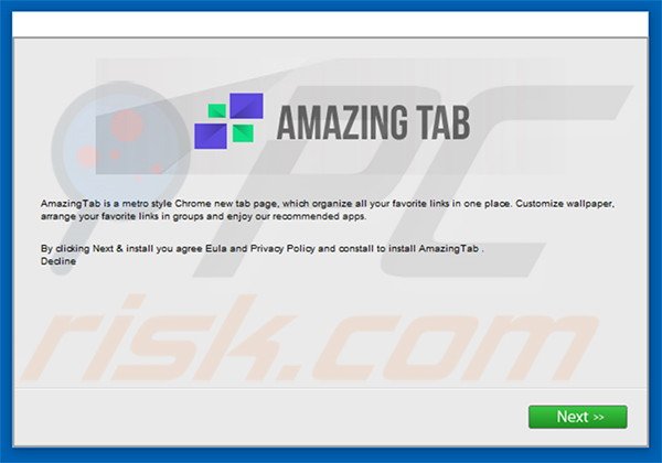 Configuration de l'installation officielle du logiciel de publicité AmazingTab 