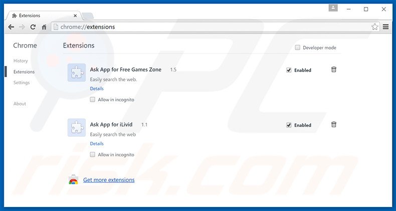 Suppression des publicités Outrageous Deal dans Google Chrome étape 2