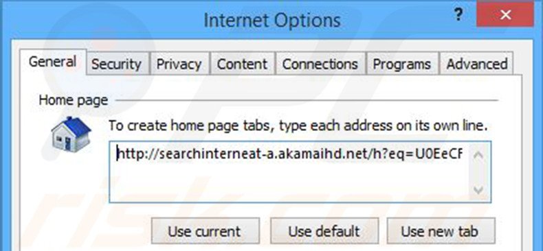 Suppression de la page d'accueil de Search Know dans Internet Explorer