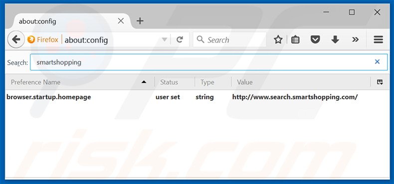 Suppression du moteur de recherche par défaut de search.smartshopping.com dans Mozilla Firefox 