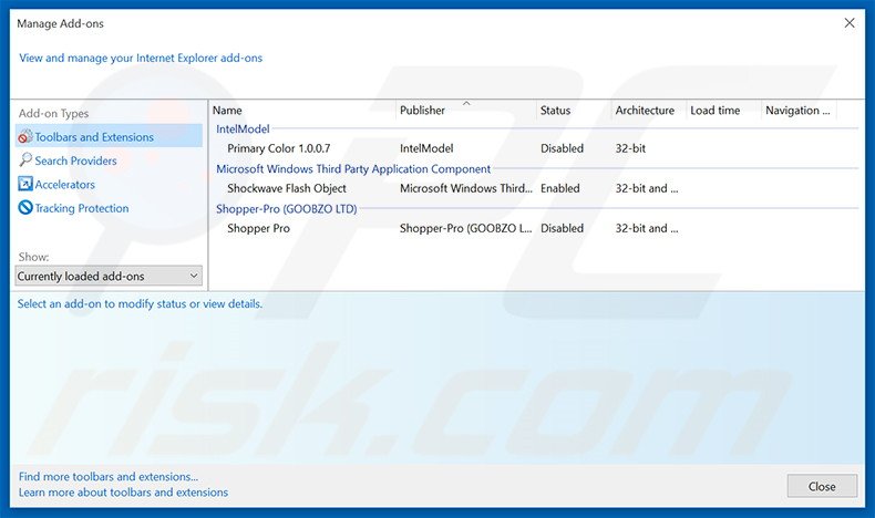 Suppression des publicités CoffeeFeed dans Internet Explorer étape 2