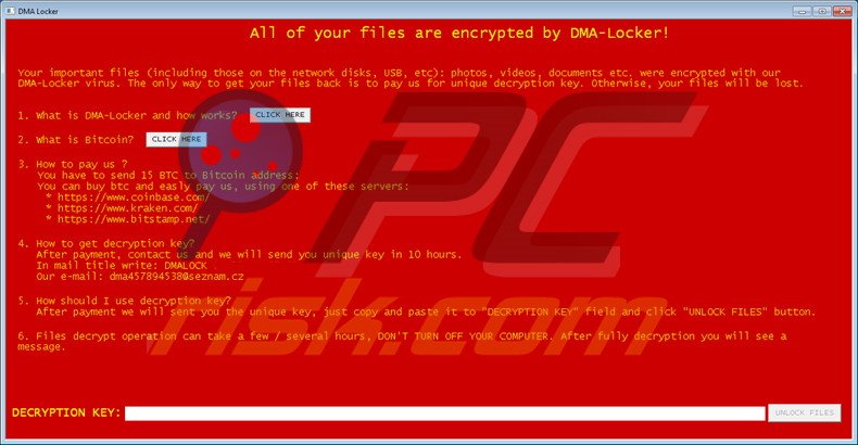 Instructions de décryption de DMA-Locker 