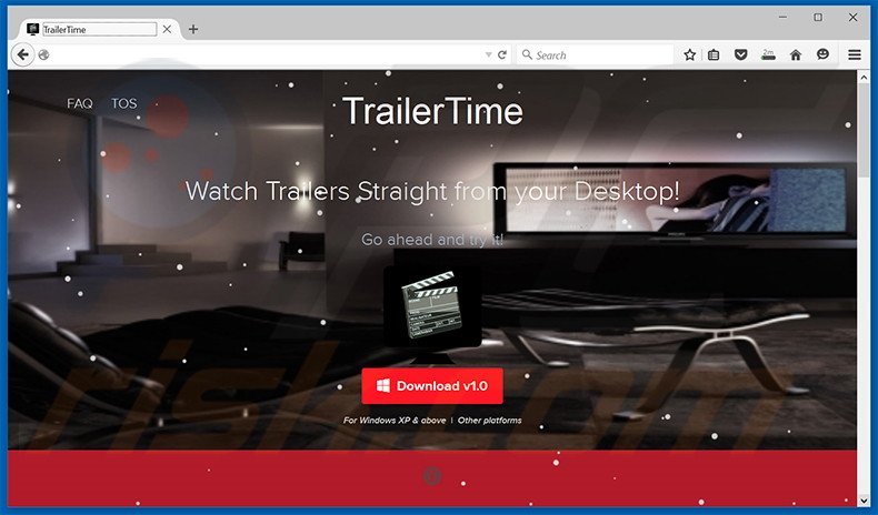 Logiciel de publicité TrailerTime 