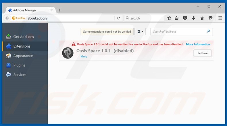 Suppression des extensions reliées à search.holainput.com dans Mozilla Firefox 