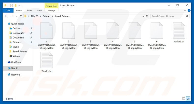 Fichiers encryptés par Black Shades