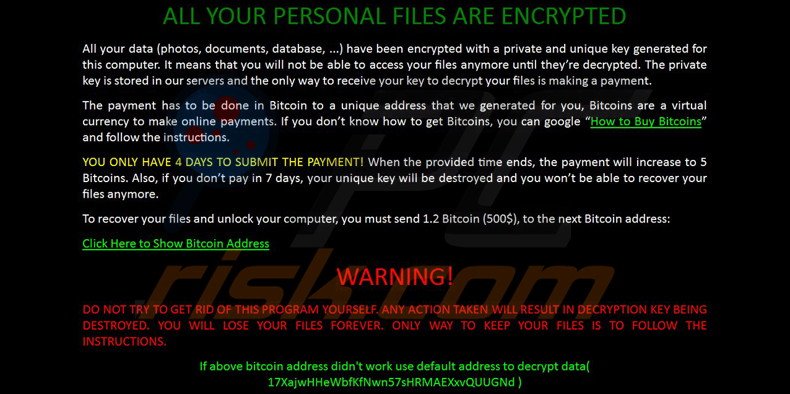 Instructions de sécryptage de zCrypt 