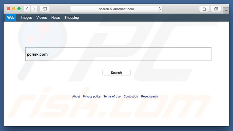 Pirate de navigateur search.bilabordnet.com sur un ordinateur Mac 