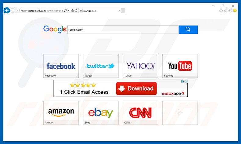 Pirate de navigateur startgo123.com