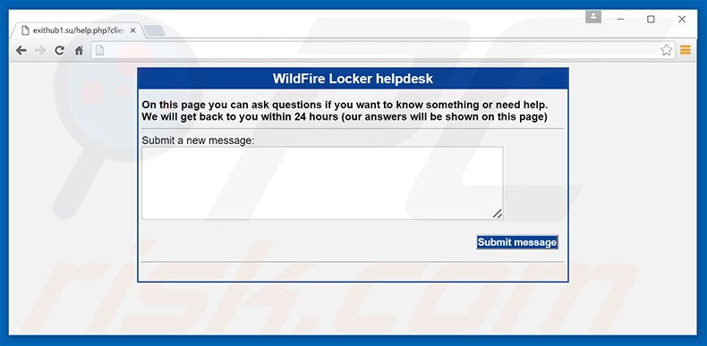 Support web de WildFire Locker