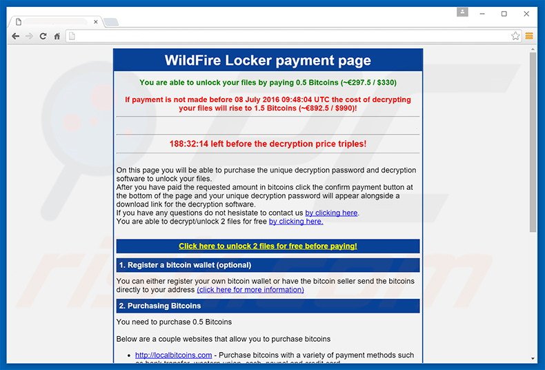 Site web de WildFire Locker 