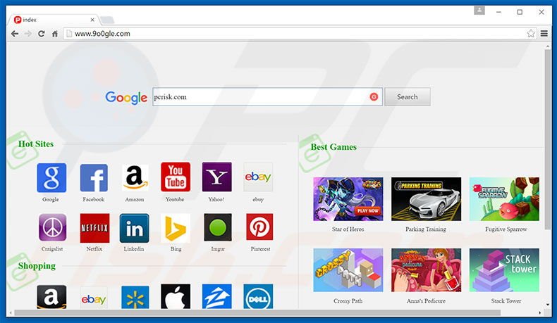 Pirate de navigateur 9o0gle.com