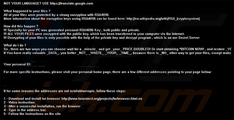 Instructions de décryptage de CrypMIC 