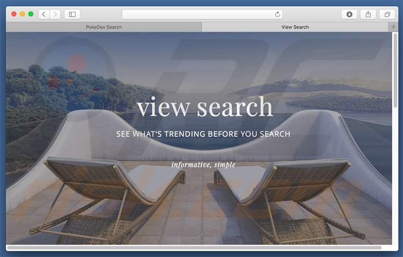 Site web douteux utilisé pour publiciser search.viewsearch.net