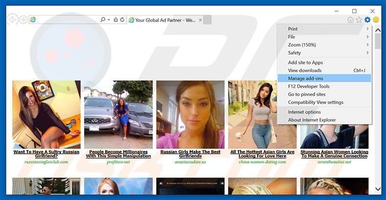 Suppression des publicités AdsKeeper dans Internet Explorer étape 1