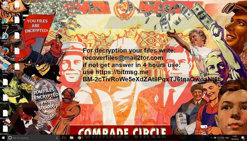 Instructions de décryptage de Comrade Circle 