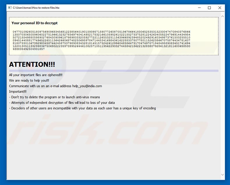 Instructions de décryptage de help_you@india.com 