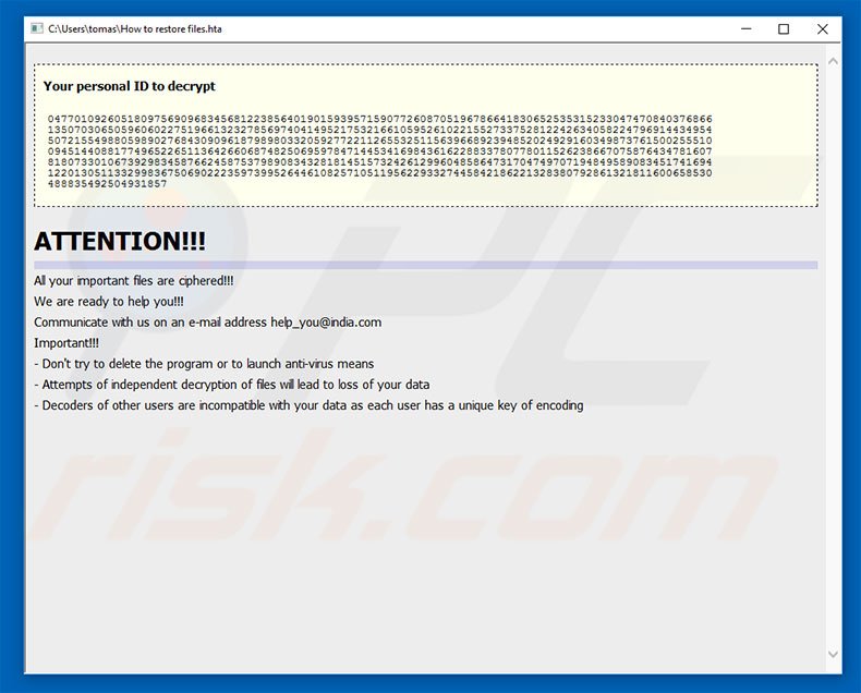 Instructions de décryptage de help_you@india.com 