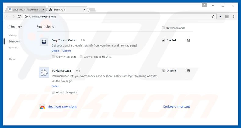 Suppression des publicités Ads par Not set dans Google Chrome étape 2